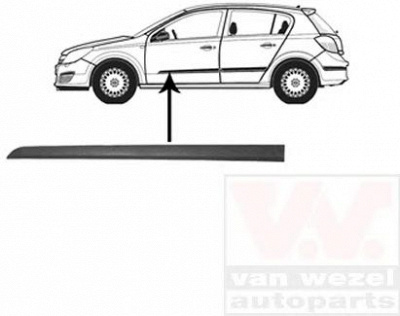 VAN WEZEL 3745403 -  Облицовка / защитная накладка, дверь